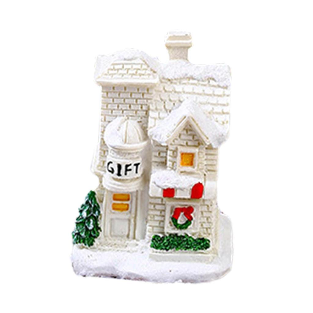 Christmas Glowing House Christmas Ornaments for Office New Year Balcony