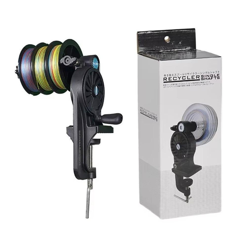 Adjustable Fishing Line Winder Non-slip Reciprocating Fishing Reel Line Spooler Table Clamp Fishing Wire Winding Reclaimer