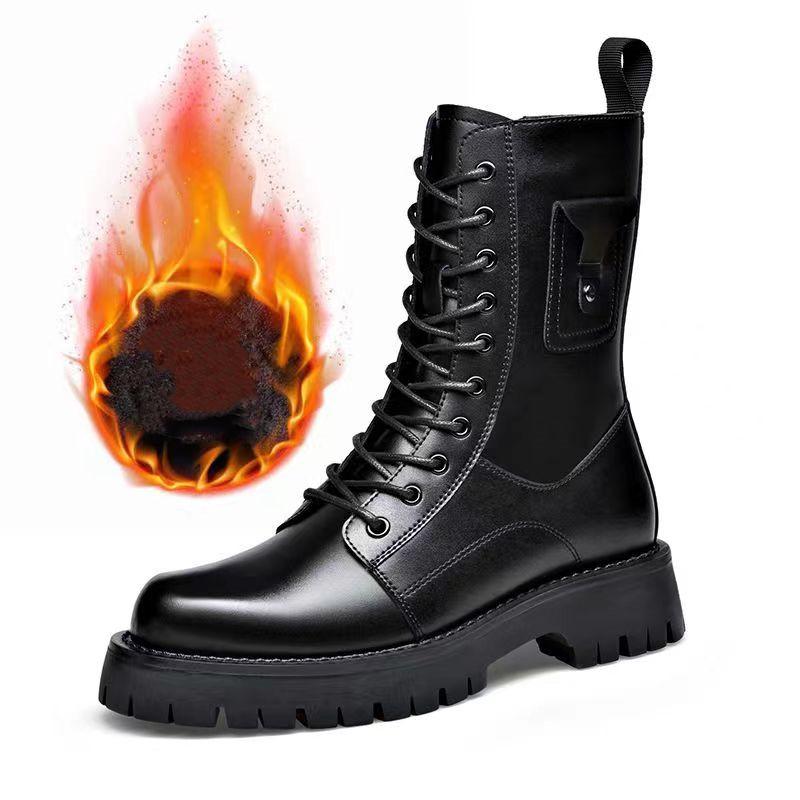 

Модные мужские высокие мотоциклетные ботинки из натуральной кожи ковбойские ботинки на платформе для ночного клуба осень-зима длинные ботинки рыцаря 250