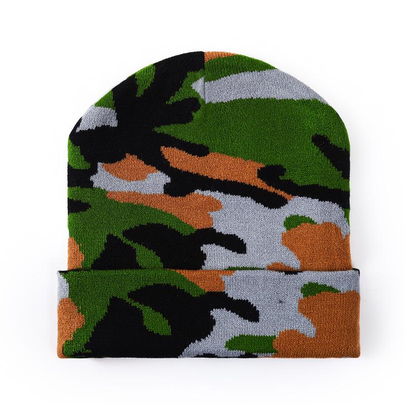 New Cross-border Winter Toque Beanie Cow-pattern Jacquard Warm Short-style Knitted Wool Unisex Street Style Hat