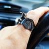 Halloween Bat Ring Adjustable Gothic Vintage Design Open Finger Ring Unisex for Cosplay Parties Punk Style  Jewelry Gift