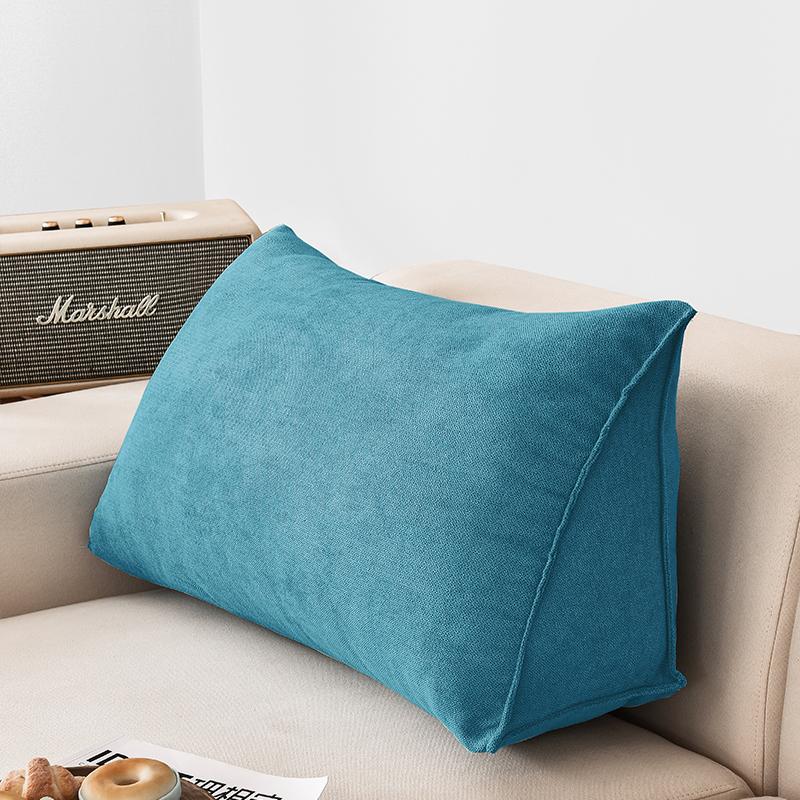 Office Sofa Bedside Back Cushion Cover Triangle Pillowcase TV Reading Lumbar Cushion Comfort Soft Bed Rest Decor Pillow Covers