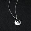 Chinese Style Necklace Men'S High-End Versatile Personality Trend Hip-Hop Exquisite Tai Chi Pendant Sweater Chain With Accessories
