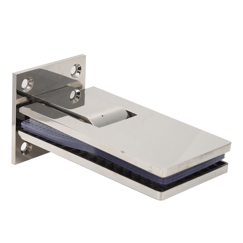 90 Degree Bathroom Door Clip Stainless Steel DoubleSided Shower Glass Door Clamp Holder for Home