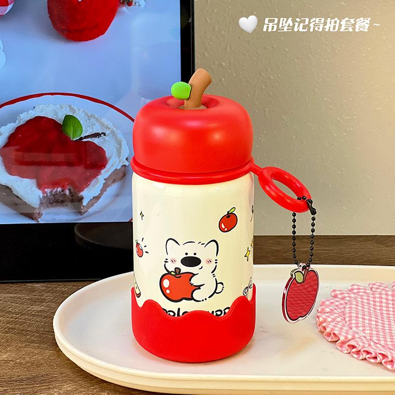 Cute Stainless Steel Water Cup High Value Girl Student Thermos Cup Small Drop-proof Niche Portable Ins