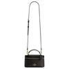 Coach Rainer 18 Logo Zip Closure Faux Leather And Cowhide Handbag Small Women handbags Brown Black CEO23-IMXAQ