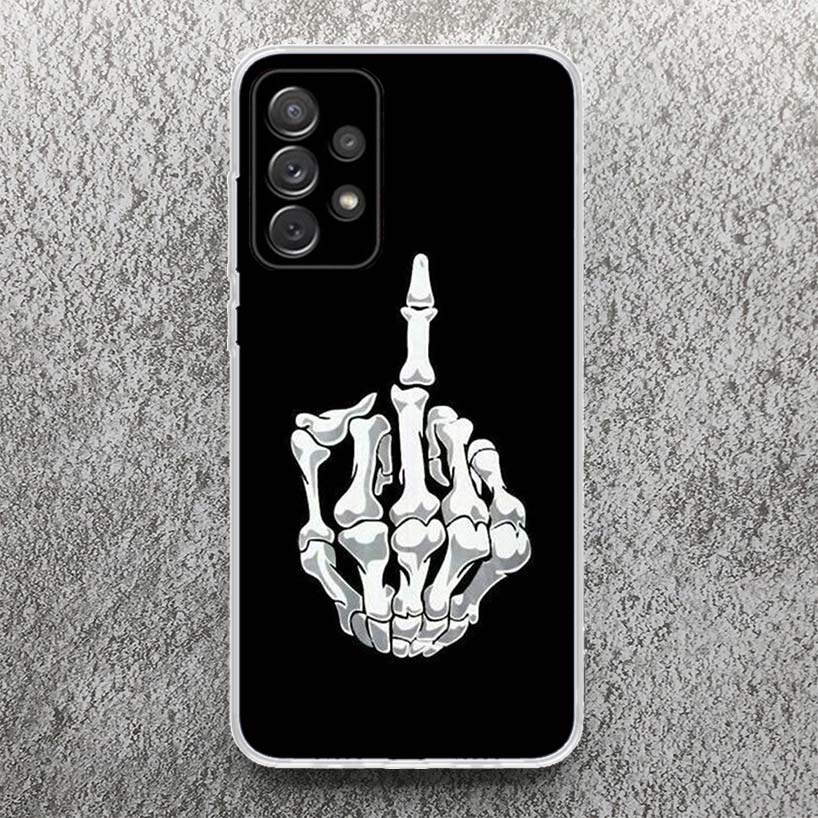 Middle Finger Print Soft Case for Samsung Galaxy A52 A51 A50 A42 A32 A22 A12 Phone Shell A41 A31 A21S 71 A30S A20S A10S A40