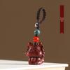 Exquisite Dragon Year Green Sandalwood Keyring & Phone Chain Pendant