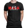 Fritid M.A.G.A Make America Go Away Kanadensisk flagga T-shirt Herr Rundhalsad Bomulls-T-shirts Kortärmad T-shirt Ny Ankomst Topp...