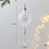 Crystal Christmas Ornaments for Tree Decorations-Hanging Acrylic Deer Icicle Ornaments with Drop Pendants Home Party Accessories