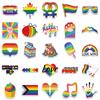 10/30/50/100pcs Rainbow LGBT Gay Lesbian Cartoon Stickers Aesthetic Graffiti Motorcycle Guitar Phone Waterproof Creative Sticker