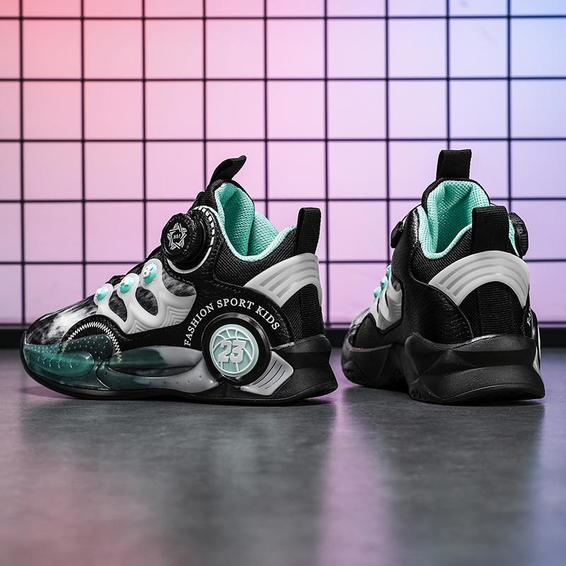 Children Basketball Shoes Original Design 2024 New Indoor Field Training Sports Shoes Comfortable Boy Basketball Shoes for Kids