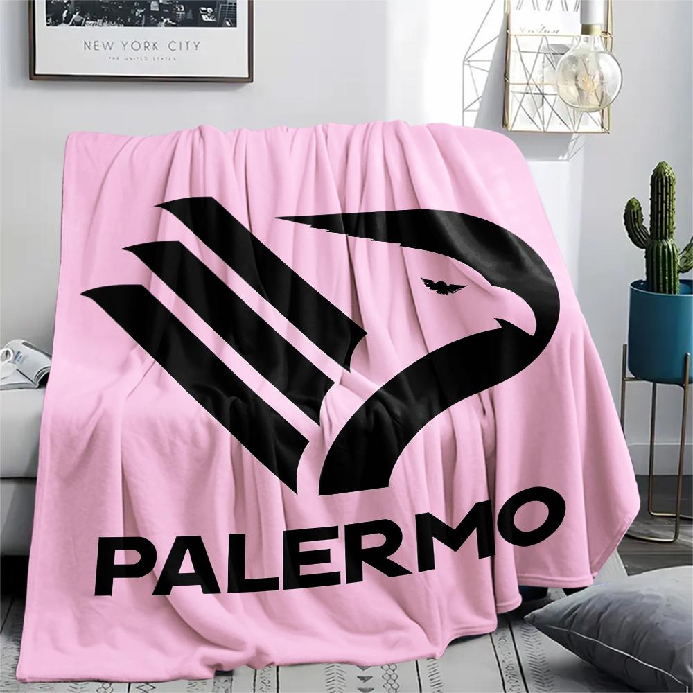 

Palermo FC,pattern Flannel Blanket, High quality Comfortable for All Seasons, Home Decor, Warmth and Comfort, Perfect for Gifts. 80cm x 120cm