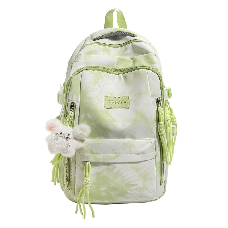 Schoolbag New Trend Backpack Tie-Dye Design Sense Backpack Junior High School College Student Versatile Fashion School Bag