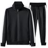 Men's Casual Stand Collar Cardigan Sport Suit