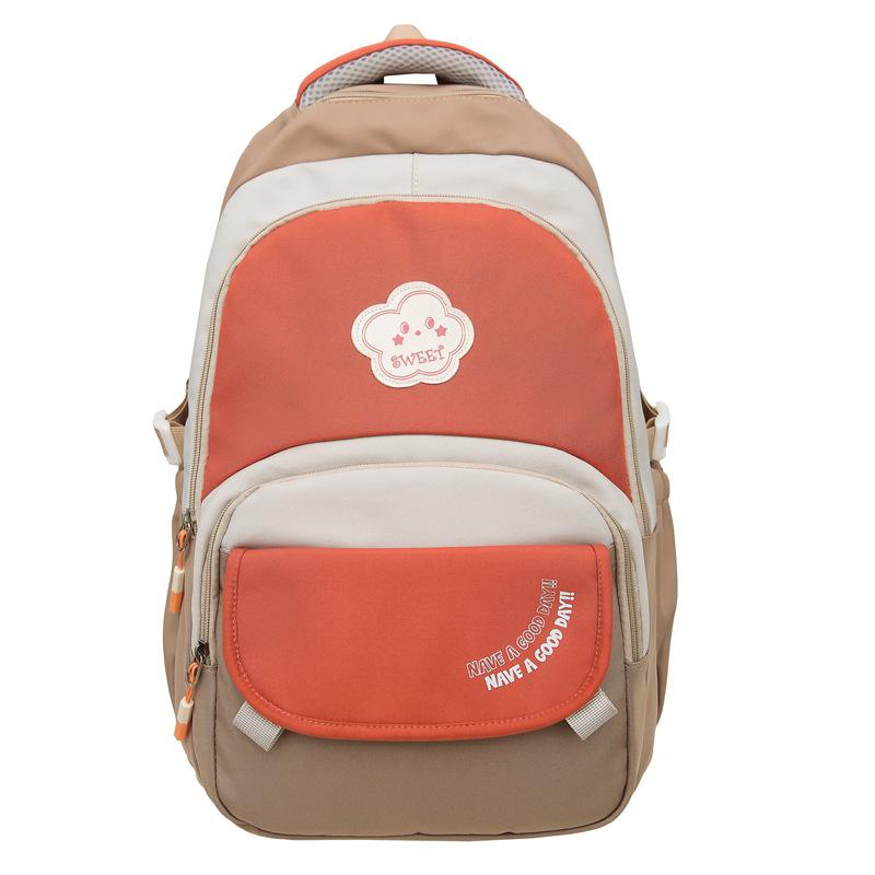 

Женский школьный рюкзак Color Block для учеников третьего-пятого класса хаки