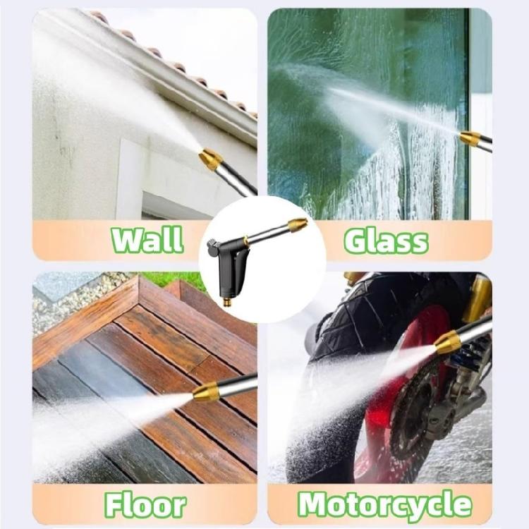 Portable High Pressure Water Adjustable Metal Cleaning Car Washing Machine Garden Watering Hose Nozzle Sprinkler Foam Water