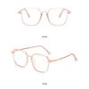 Fashionable anti blue light glasses with rectangular frame suitable for both women and men
