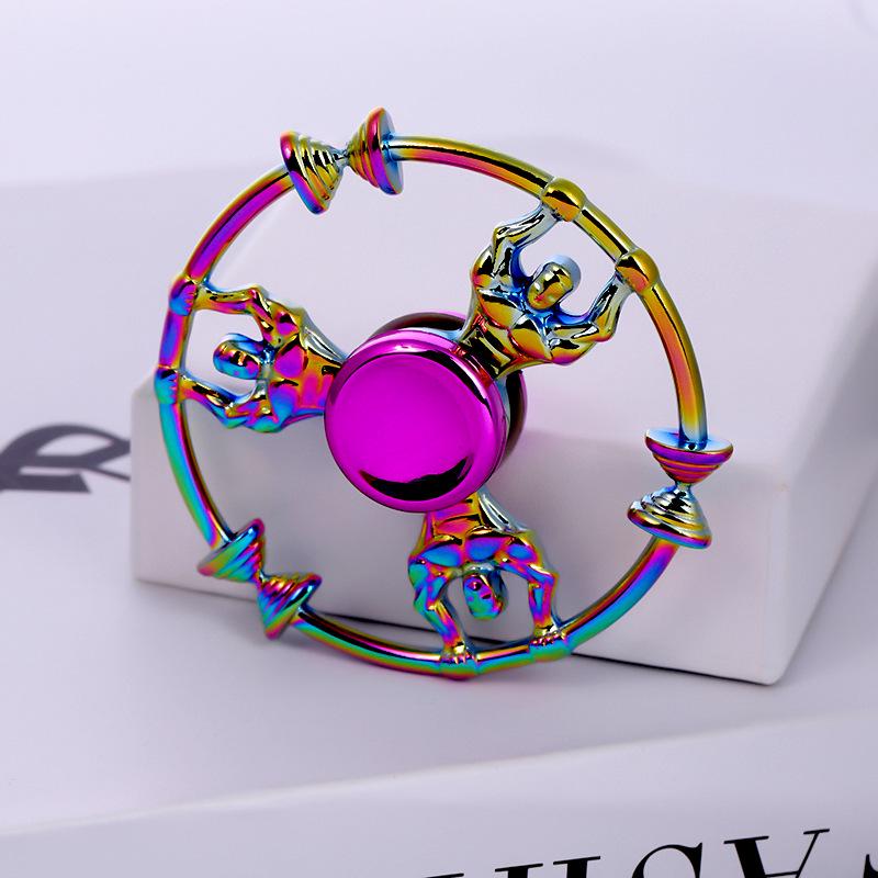 Metallischer Fidget Spinner mit landschaftlichem Motiv: Beliebtes Promi-Straßenmarkt-Dekompressionsspielzeug