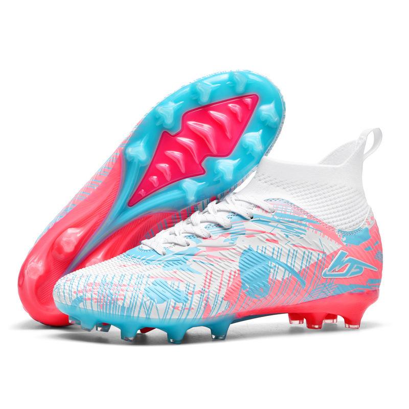 World Cup leather foot training male and female students artificial turf broken nail shoes non-slip nail football shoes