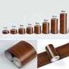 Wood Grain Self-Adhesive Veneer: 10m Decorative Strip for Covering Blemishes and Holes on Floors, Doors, and Furniture.
