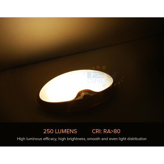 Plafonnier LED - 12V - Blanc - Intérieur - Design contemporain