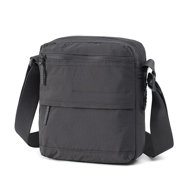 Men's Shoulder Bag Vertical Crossbody Bag Solid Color Nylon Bag