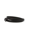 Daks Women Black Cow Leather Slim Belt Dbbe6f746bk