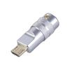 Fast Speed USB 5Pin Male Solder Connector Aluminum Alloy Shell For 4.0mm 6.0mm Cable Applications