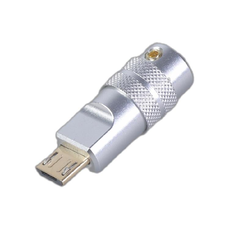 Fast Speed USB 5Pin Male Solder Connector Aluminum Alloy Shell For 4.0mm 6.0mm Cable Applications