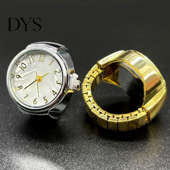 Trendy Finger Watch Ring Watches Men Women Elastic Clear Innovative Digital Round Dial Quartz for Valentine's Day Adjustable Number