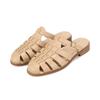 Barbara Leather Fisherman Detail Semi Dress Mule 2cm 3 Colors Bbj181