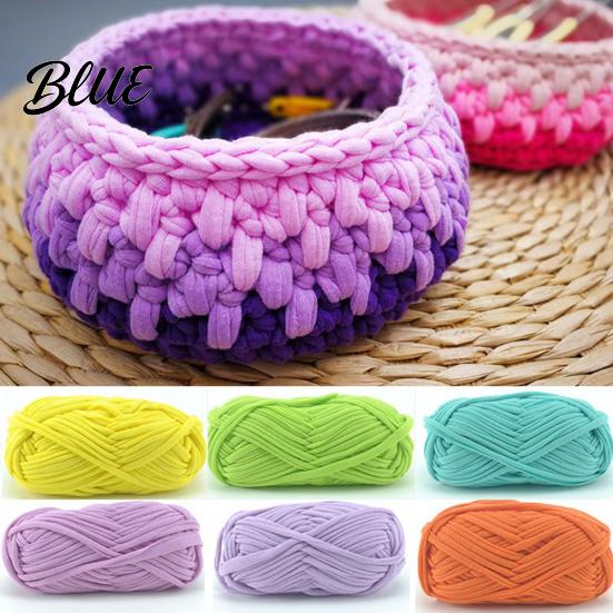 Hand-knit Woven Thread Yarn DIY Crochet Blanket Braided Thick Basket Cloth Fancy