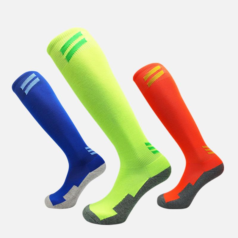Sport Hosiery Men Knee High Athletic Socks Football Soccer Socks Men's Nylon Sports Socks