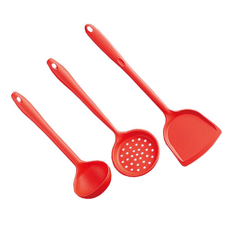 ORB Oriental Red Silicone Spatula & Spoon Set