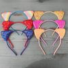 Cartoon Cat Ear Headband for Kids: Cute Scallion Powder Color Hair Accessory