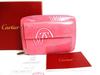 Authentic Happy Birthday Pink Calf Leather Bifold Wallet Purse #b109  Seller Refurbished