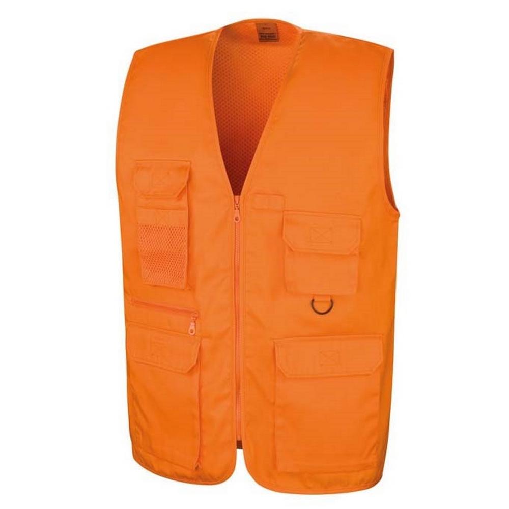 WORK-GUARD by Result Unisex Adult Safari Waistcoat