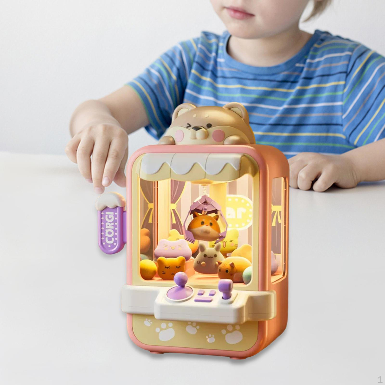 

Машина для игры в когти Аркадная игра Электронные маленькие игрушки Мелкая моторика Диспенсер для призов Торговая игрушка для розовый