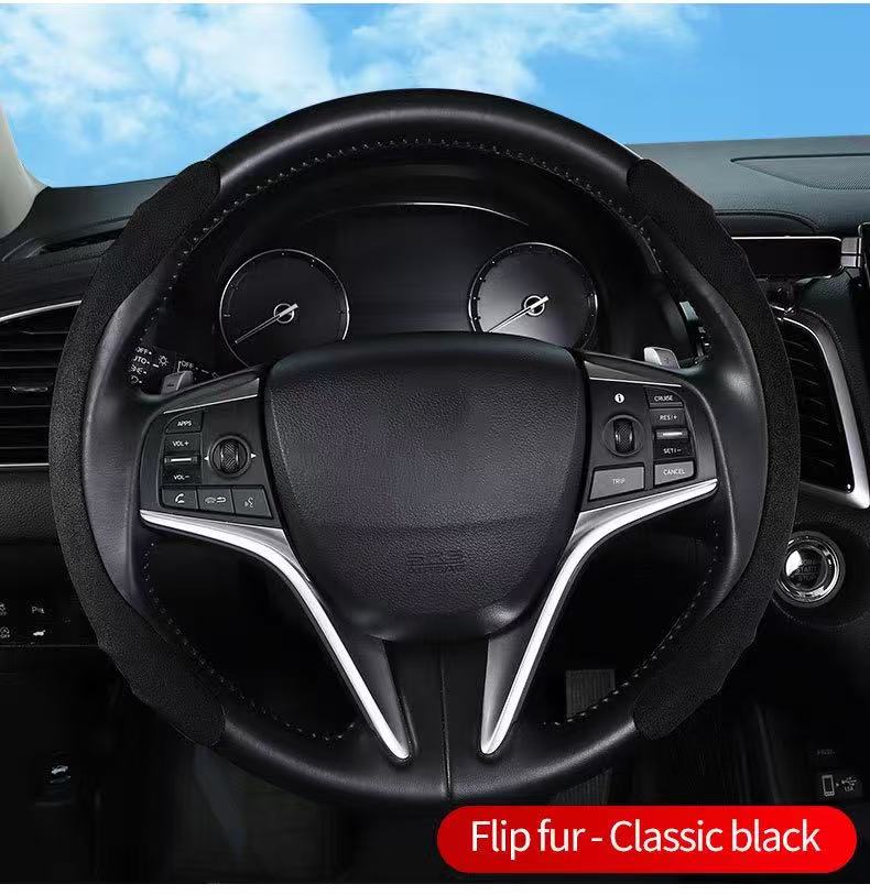 Card Style Steering Wheel Cover Segmented Anti Slip Carbon Fber Steering Wheel Four Seasons General Motors Steering Wheel Cover