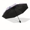 1pc Sanrio,Kuromi Automatic Umbrella-Foldable, Durable 8-Bone Design, Compact and Stylish, Great for Camping, Halloween, Christmas, Mother's
