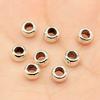 15 Pieces Antique Bronze/Silver Color 9X9X4mm Glossy Spacers  Hole Beads Charm Pendant Jewelry Handmade