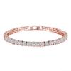 925 Sterling Silver 4mm Tennis Bracelet Inlaid With Zircon Crystal Electroplated 18k Gold Luxury Fashion Women's Gift