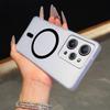 Frosted Semi Clear Magnetic Phone Case for Xiaomi Redmi 12 4G Soft TPU Shockproof Cover