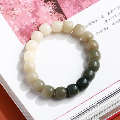 Frühling Sommer Farbverlauf Sonniges Bodhi Armband Verwitterte Buddha Perlen Einfache Hand Schnur Wen Spielen Finger Turm Modeschmuck