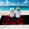 1 Stück Rote Lippen Druck Übergroßes Weiches Strandtuch Sexy Muster Ideales Geschenk für Freunde & Valentinstag