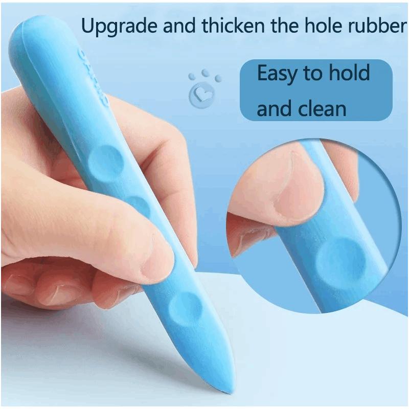 Traceless Erasers Suitable for School & Office,Pencil-Shaped Dust-Free Eraser Refills, Easy Erase No Residue, Durable