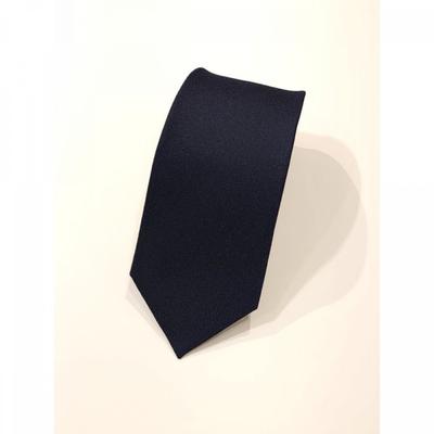 Silk Blend Solid Navy Slim Tie Dmf1acf1273n1
