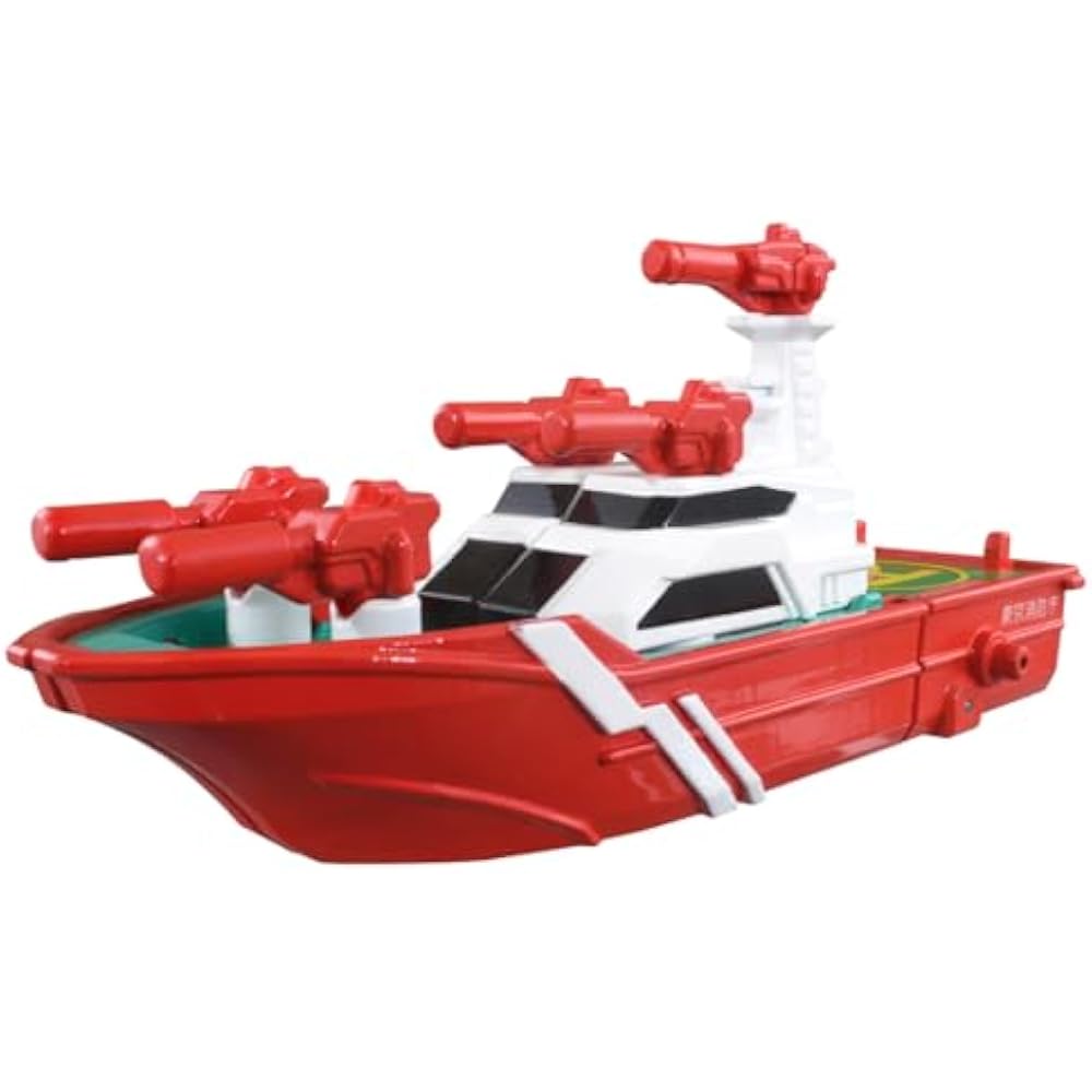 TAKARA TOMY (TAKARA TOMY) Tomica Job Lover Fire Unite Vehicle Fire Boat Minicar Toy Age 3 and Up