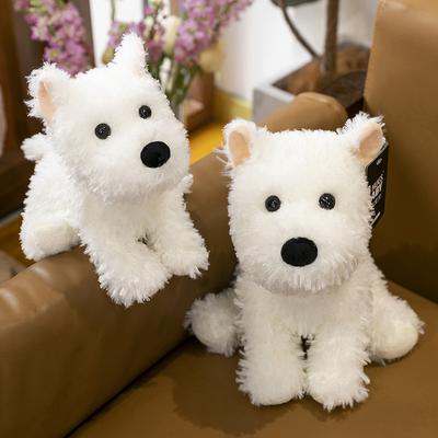 Sitting Simulation Puppy West Highland Obedient Plush Toy Doll Husky Doll Grab Machine Doll Gift